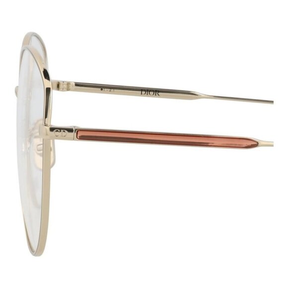 Dior Womens Round/Oval Gold Gold Transparent Fashion Designer Eyewear - Picture 4 of 4